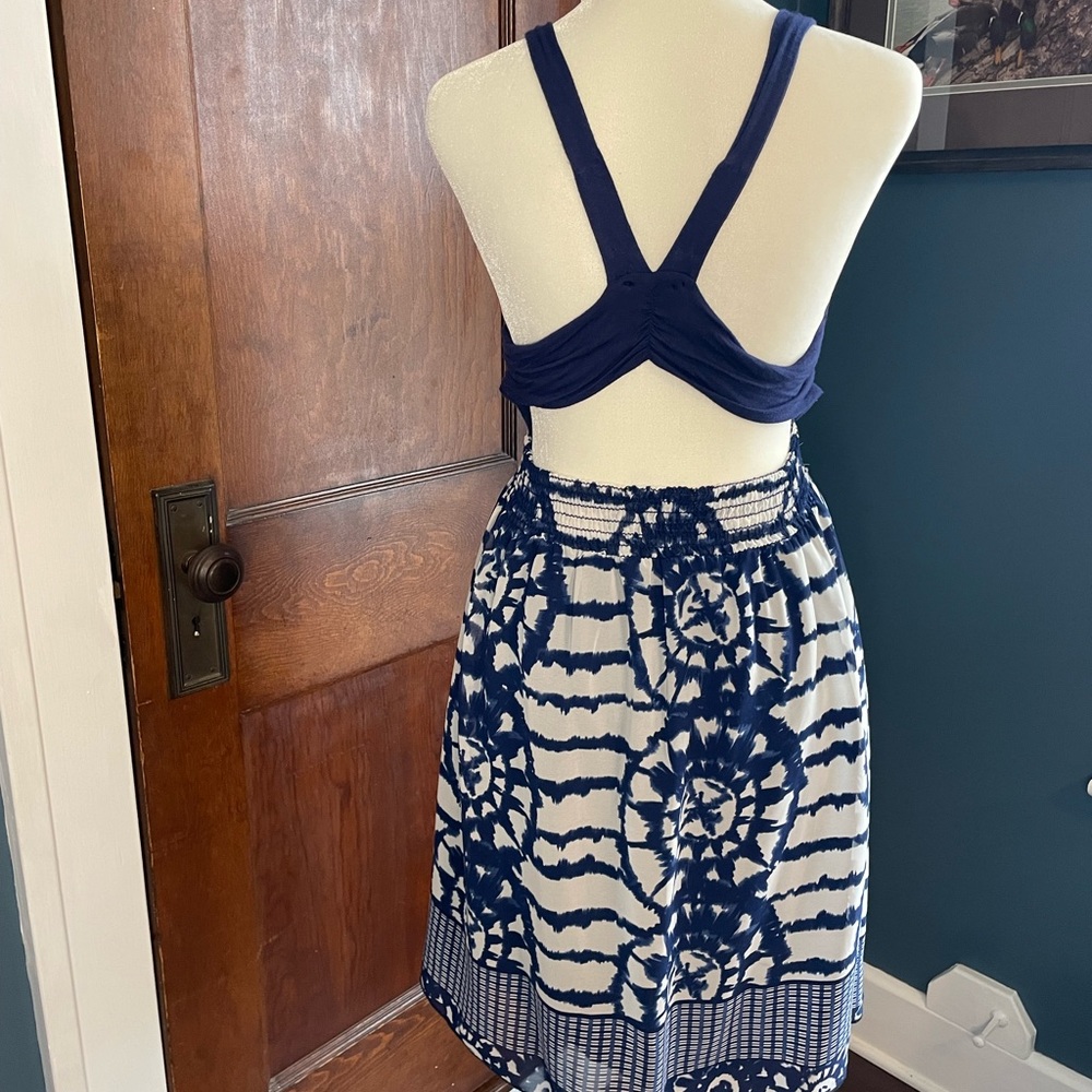 5 for $20 SALE! Open Back and Strappy Tye Dye Design Dress cover up - Picture 3 of 4